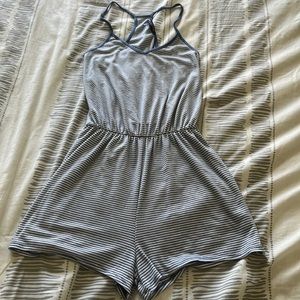 One clothing blue and white romper